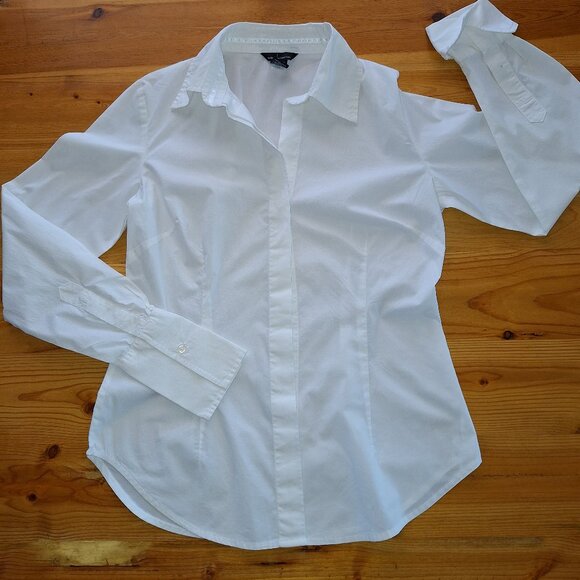 Vintage Moda International Long Sleeve Button-Up Blouse - Picture 1 of 8